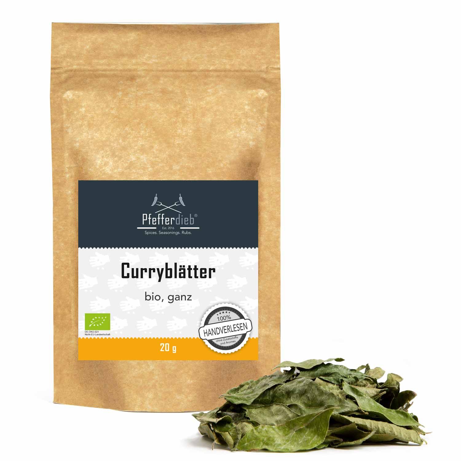Bild von Pfefferdieb - Curryblätter ganz wildsammlung bio