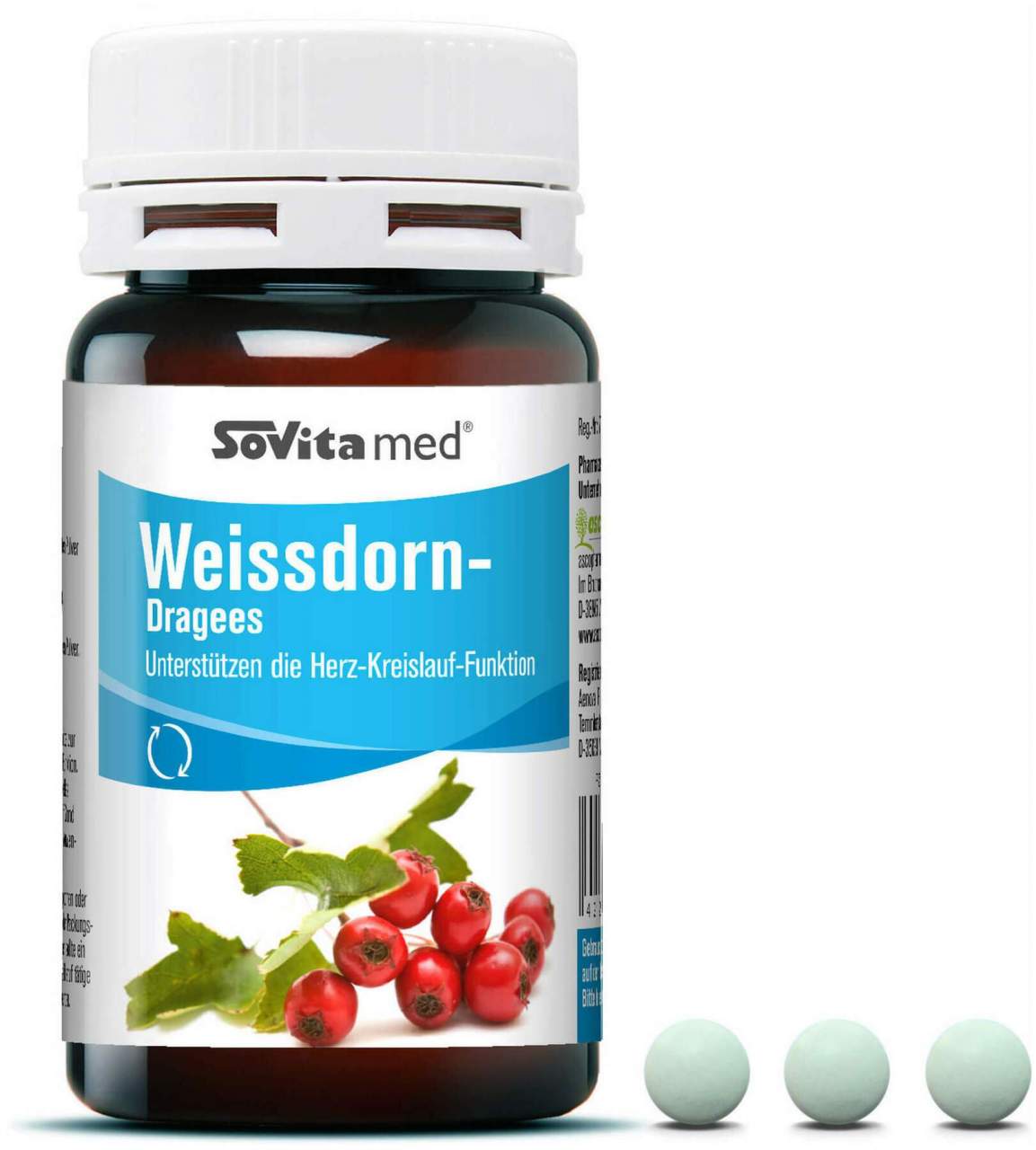 Bild von Sovita Med Weißdorn-Dragees überzogene Tabletten 2 - Zur Unterstützung von Herz und Kreislauf