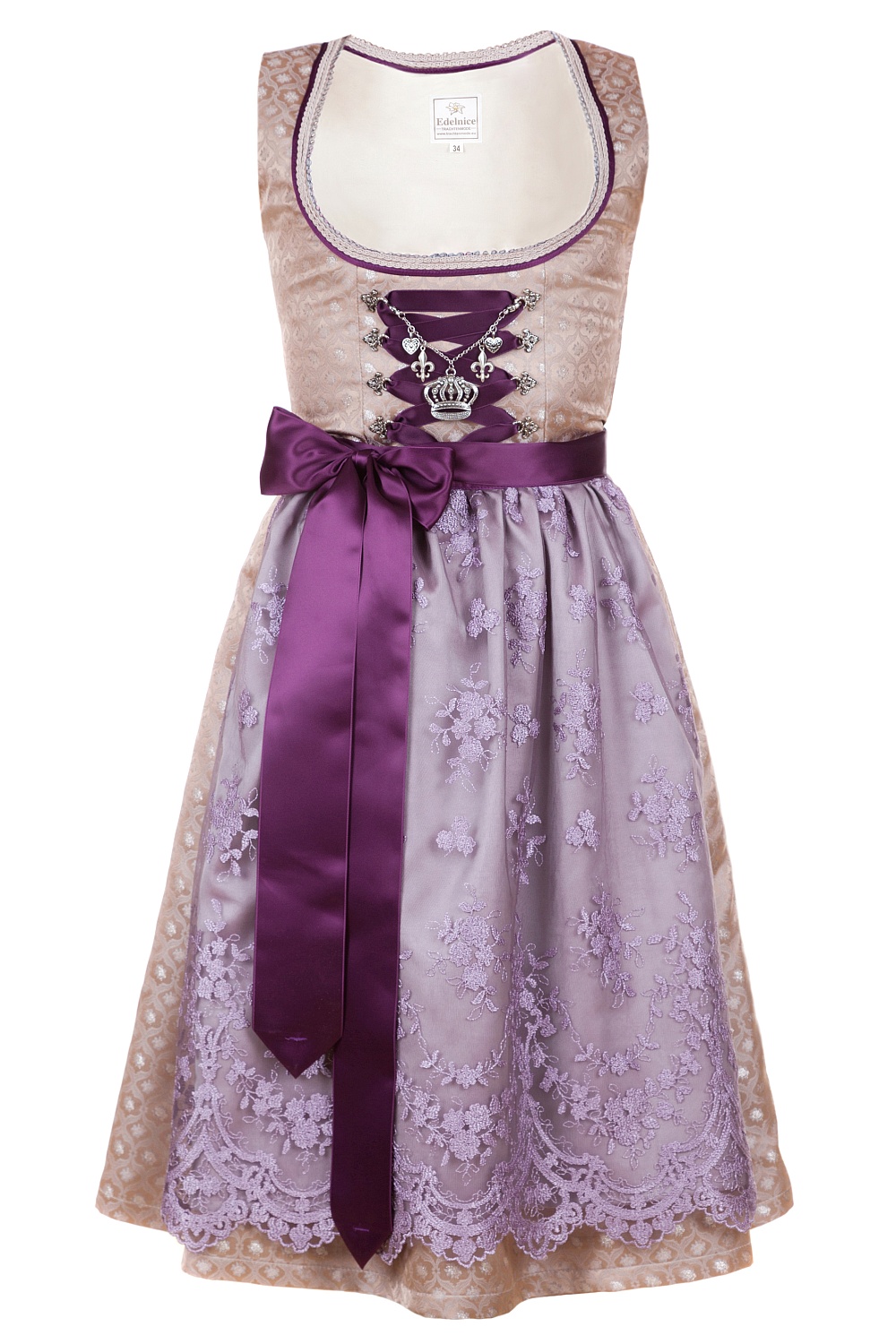 Bild von Midi Dirndl 2-teilig Brokat