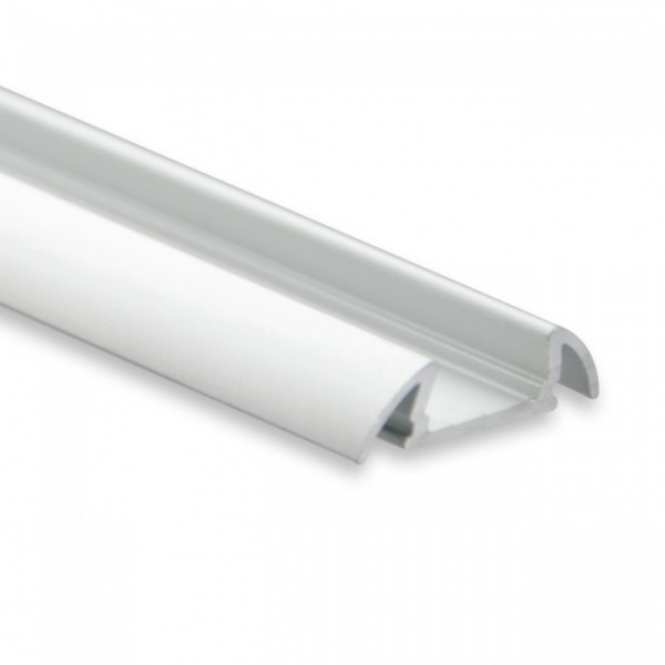 Bild von LED Alu-Profil YO17 (satiniert) ohne Blende 2m