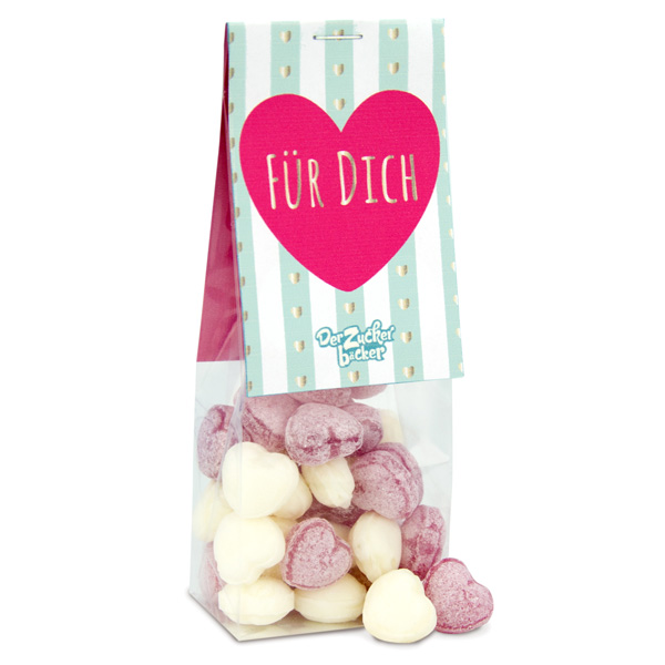 Bild von Naschbeutel Für dich, fruchtige Kirsch- und Eisbonbonmischung, 80g
