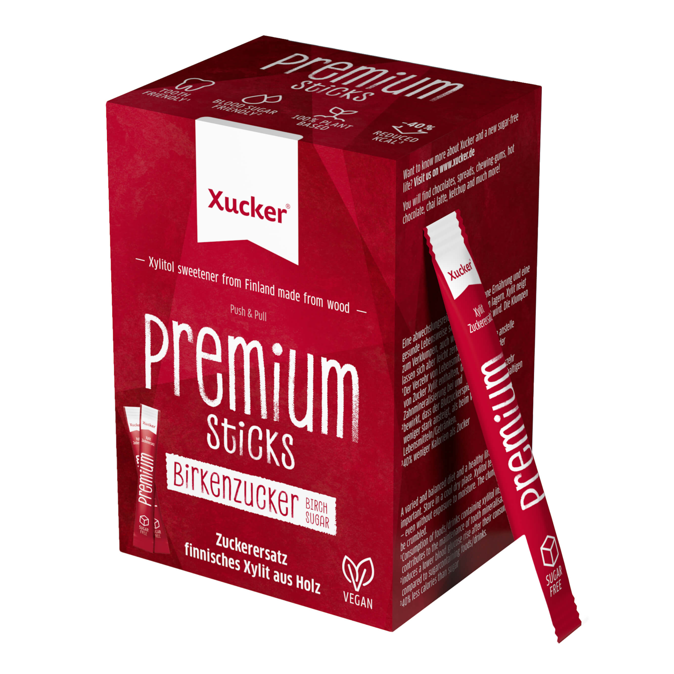 Bild von Xucker Xylit Premium Sticks Schachtel 50x4g