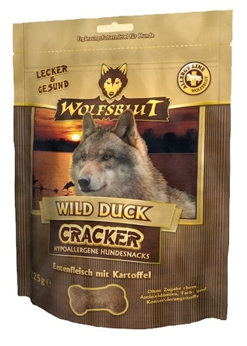 Bild von WOLFSBLUT Cracker 225g Hundesnack Red Rock Kängurufleisch mit Kürbis