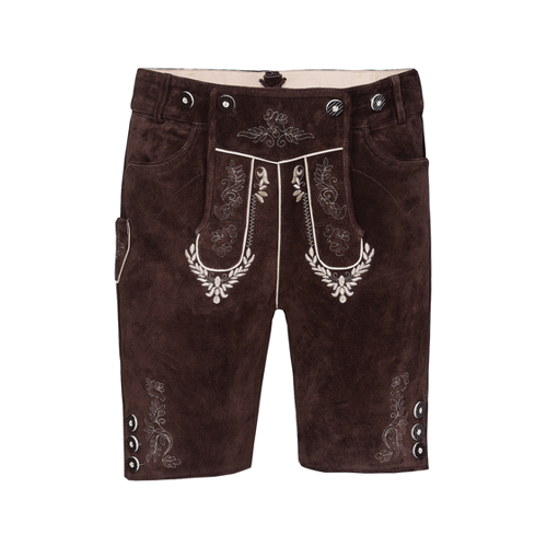 Bild von Kurze Trachtenlederhose dunkelbraun