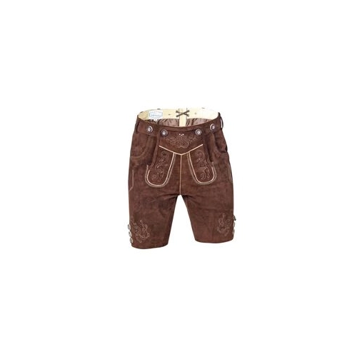 Bild von Kurze Damen Lederhose dunkelbraun