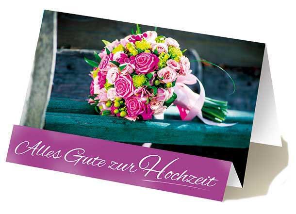 Bild von LUMA Glückwunschkarte Hochzeit Rosenstrauß  DIN B6