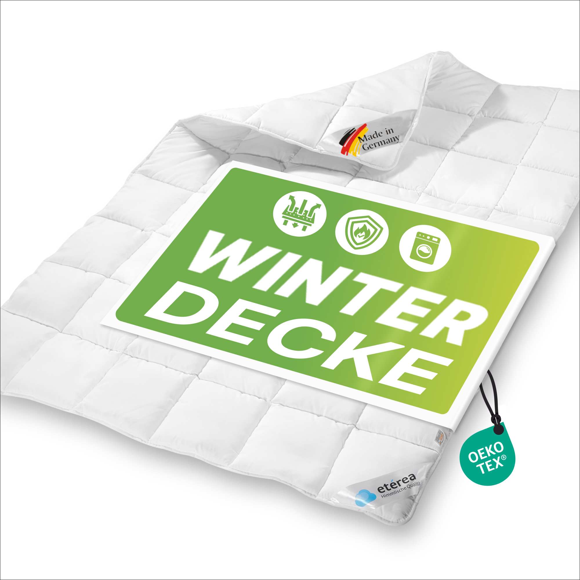 Bild von etérea Microfaser Steppdecke Frieda Extra Warm Made in Germany 200x200 cm