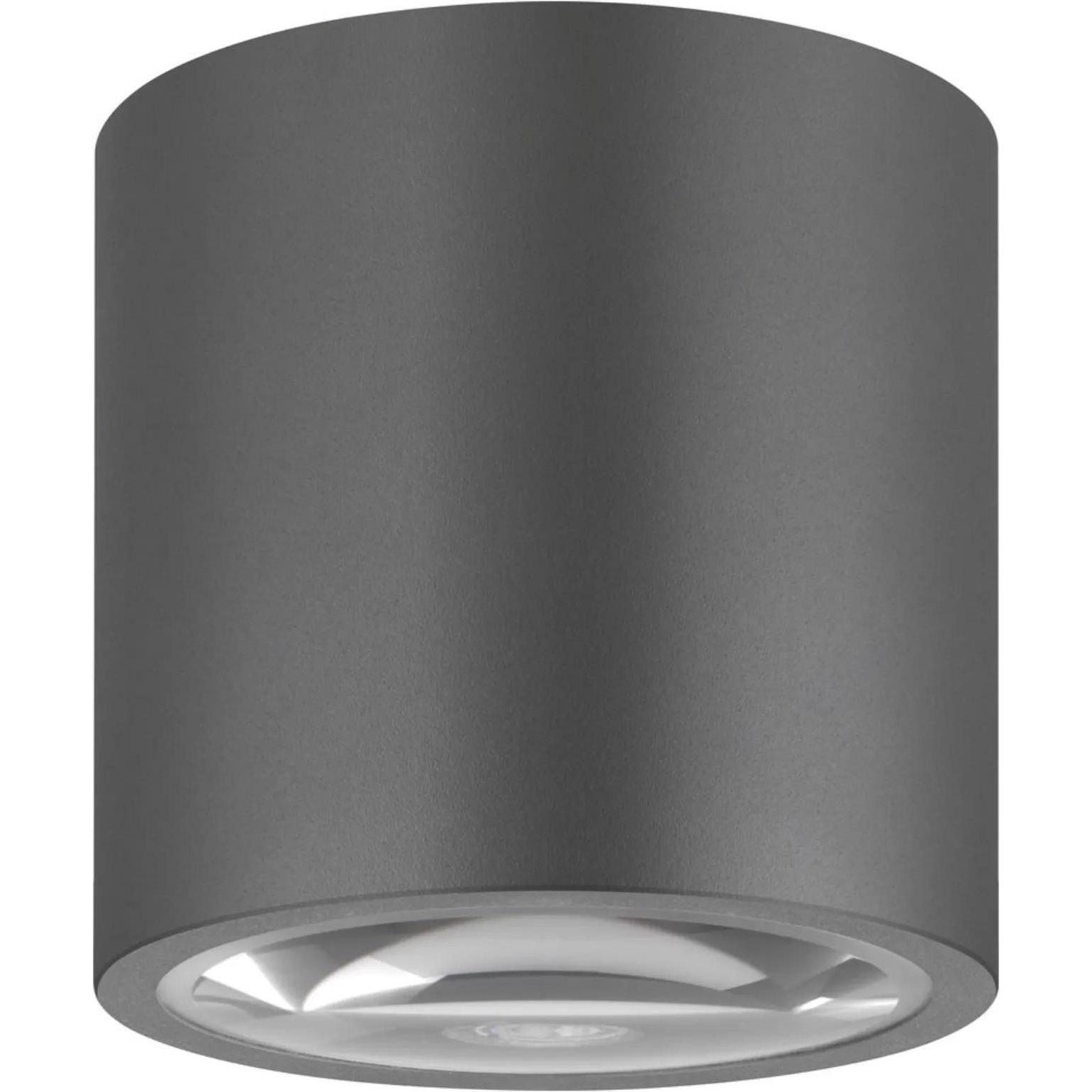 Bild von Deckenleuchte A-353380 aus Aluminium und Lupenglas in Graphit GU10 rund