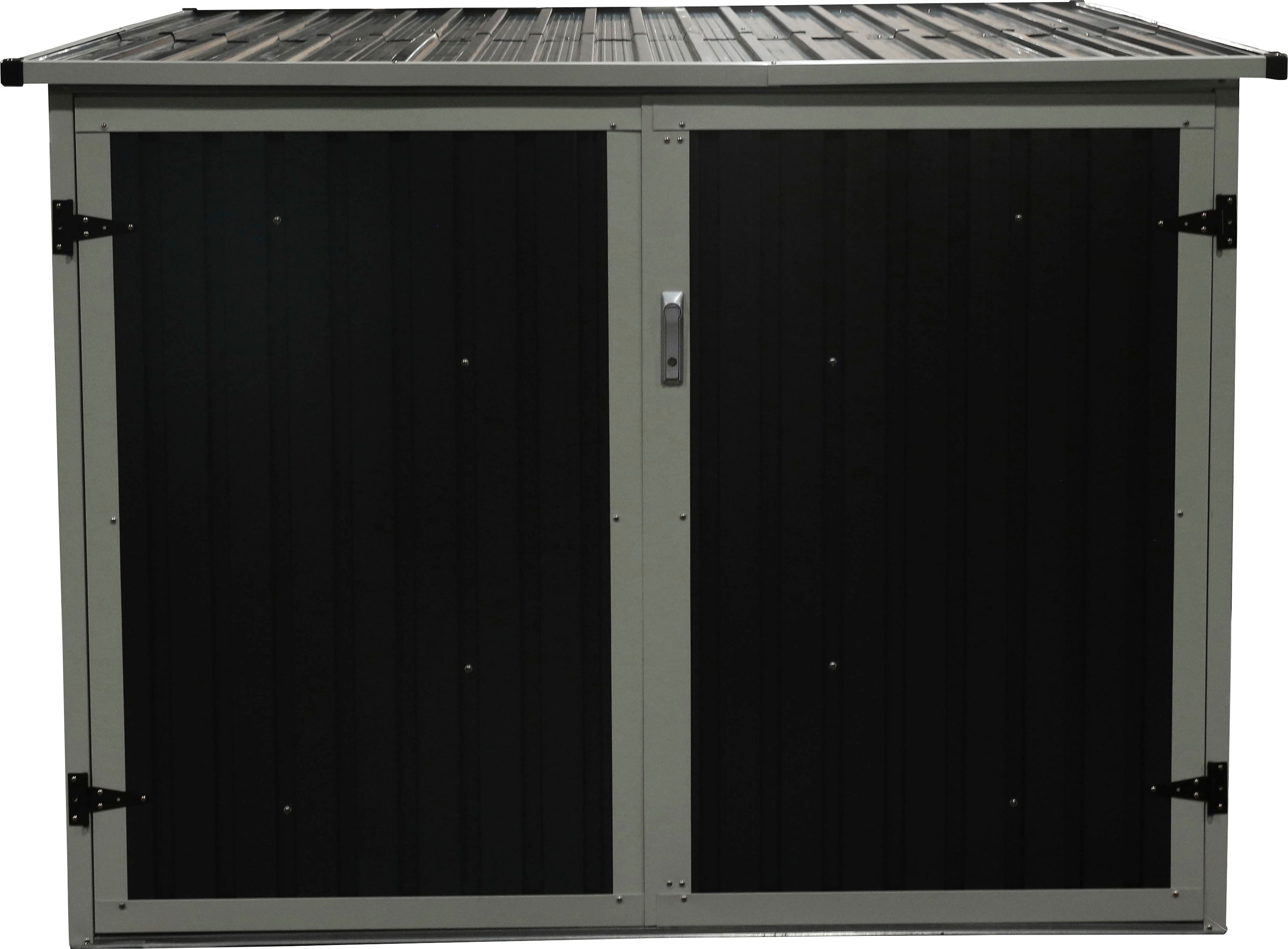 Bild von WESTMANN Aufbewahrungsbox Fahrradgarage, mit integrierten Fahrradständern, aus pulverbeschichtetem Stahl