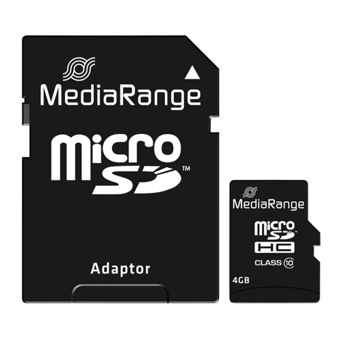 Bild von MEDIARANGE MicroSD-Card Class 10, 4 GB