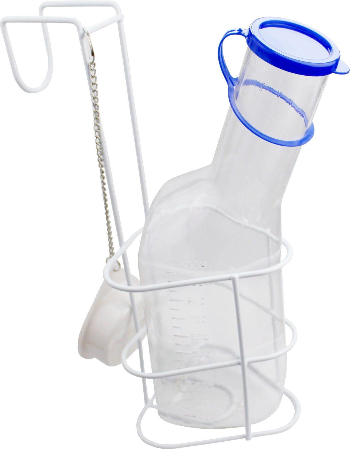 Bild von Medi-Inn Urinflasche PC mit Betthalter für Männer 1000 ml