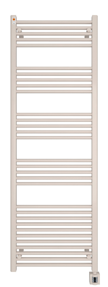 Bild von MERT Elektro Standard Badheizkörper Gerade 600 x 1750 mm incl. Regler und Heizpatrone, weiss