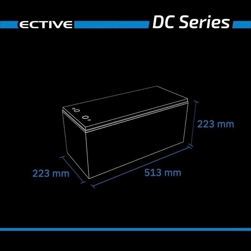 Bild von ECTIVE DC 70 AGM Deep Cycle 70Ah Versorgungsbatterie (USt-befreit nach §12 Abs.3 Nr. 1 S.1 UStG)
