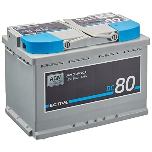 Bild von ECTIVE DC 80 AGM Deep Cycle 80Ah Versorgungsbatterie (USt-befreit nach §12 Abs.3 Nr. 1 S.1 UStG)