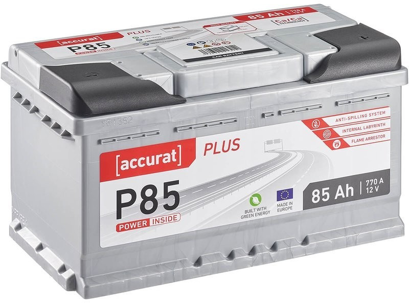 Bild von Accurat Plus P85 Autobatterie 85Ah