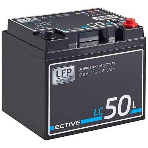 Bild von ECTIVE LC 50L 12V LiFePO4 Lithium Versorgungsbatterie 50 Ah (USt-befreit nach §12 Abs.3 Nr. 1 S.1 UStG)