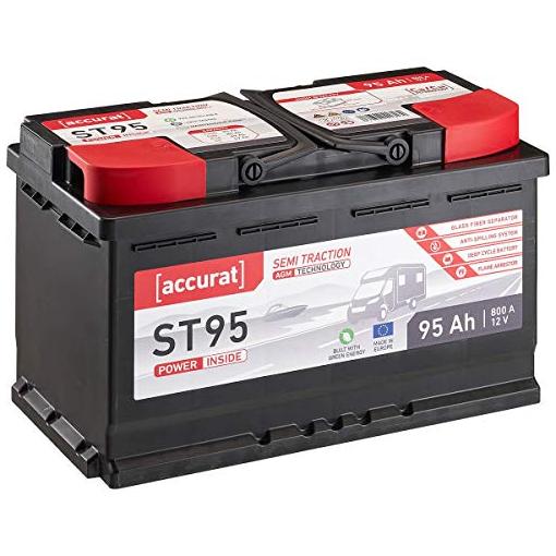 Bild von Accurat Semi Traction ST95 AGM Versorgungsbatterie 95Ah (USt-befreit nach §12 Abs.3 Nr. 1 S.1 UStG)