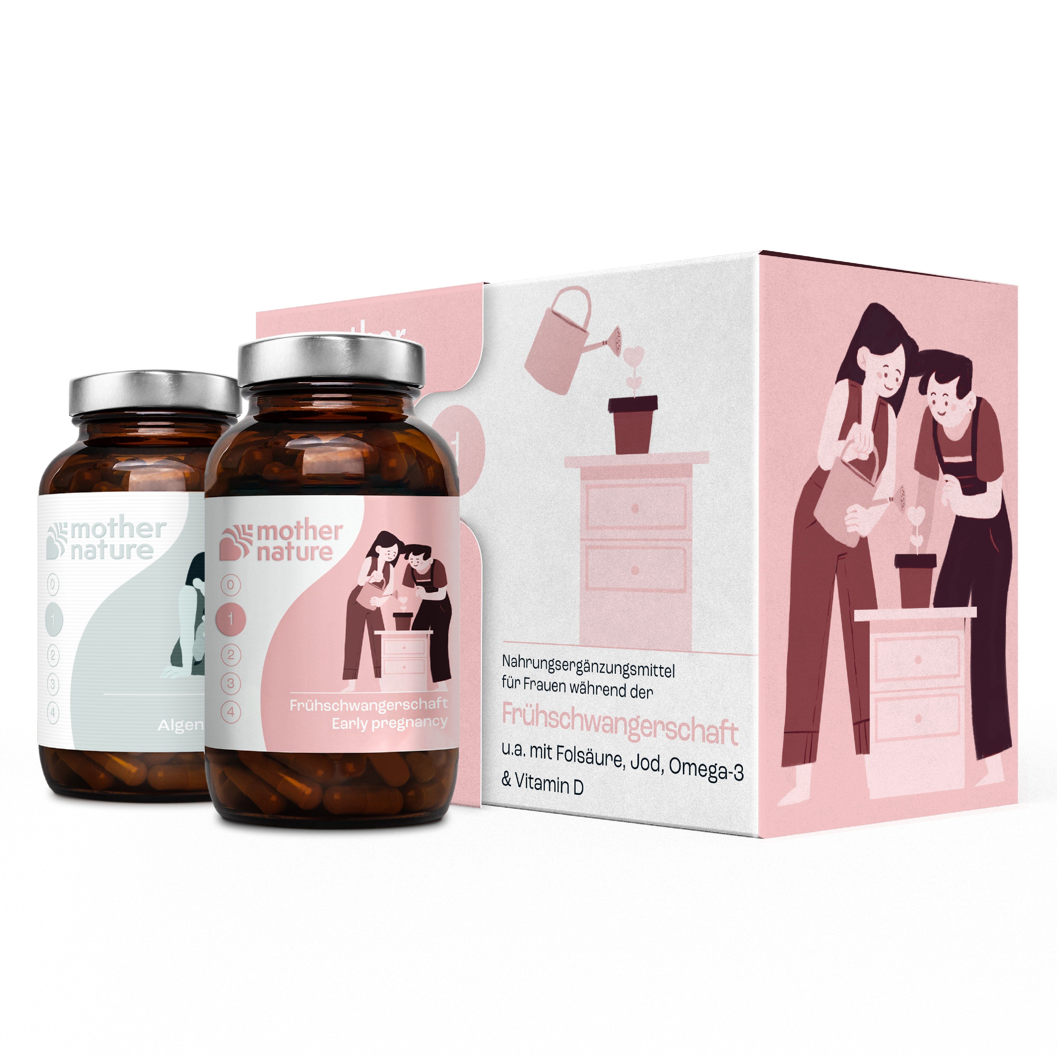Bild von Mother Nature® Schwangerschaftsvitamine für Frauen während der Frühschwangerschaft - Phase 1