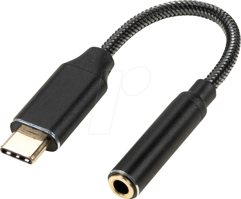 Bild von TTL USBC35-FB0,2 - USB Konverter, C Stecker auf Stereo 3,5 mm Klinke, 0,2 m