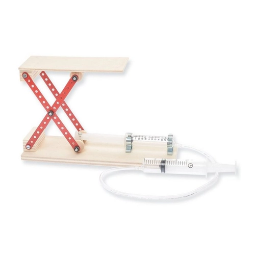 Bild von matches21 HOME & HOBBY Kinder Bastelset: Hebebühne Pneumatik/Hydraulik Bausatz