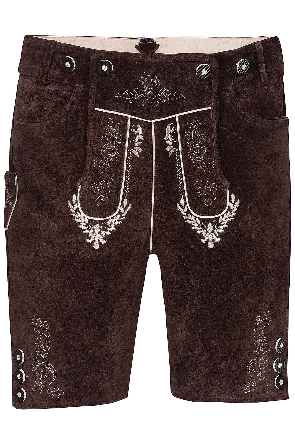 Bild von Kurze Trachtenlederhose dunkelbraun