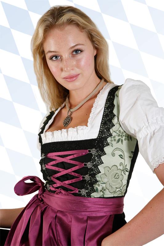 Bild von Sexy Midi Dirndl mint violett