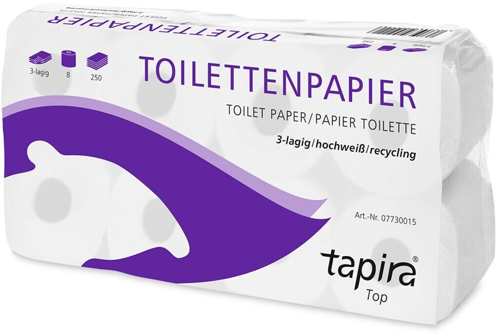 Bild von Tapira Toilettenpapier 3-lagig hochweiß (72 Rollen)