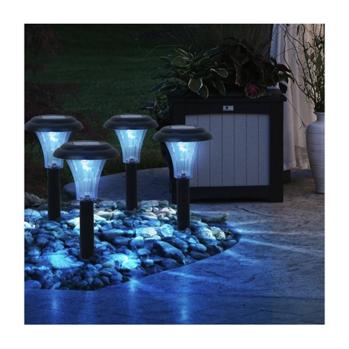 Bild von etc-shop LED Gartenleuchte – 8er Set Solar Steck Lampen für den Außenbereich