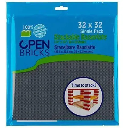 Bild von Open Bricks Baseplate 32x32 grau