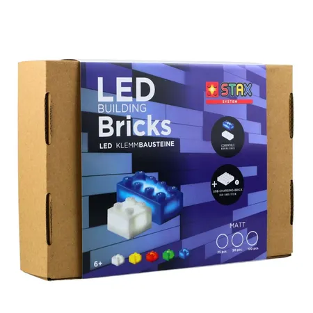 Bild von STAX® Assortment Sets 25 Teile (matt) in 5 Farben sortiert + inkl. Akku Mobil-Power Base