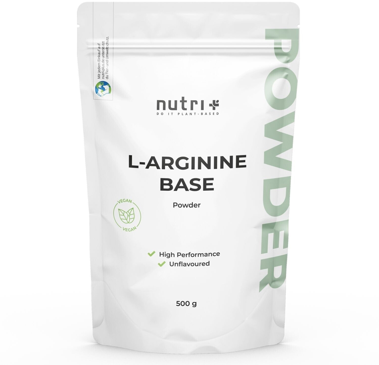 Bild von Nutri-Plus L-Arginin Base Ultrapure Pulver (500 g)