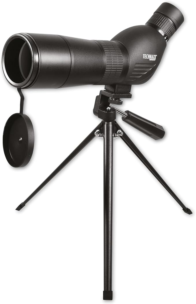 Bild von Technaxx Spektiv 20-60x60 TX-180 mit Tischstativ für Vogelbeobachtung, Jagd, Sportschützen – BK 7 Prismen, 60 mm Objektiv für helle Bilder, Vollvergütete Linse