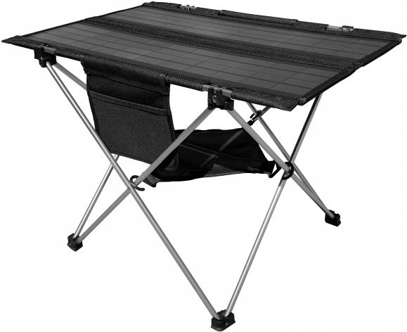 Bild von Technaxx Klappbarer Solar-Campingtisch TX-251 - Tragbares Solarpanel-Ladegerät mit 2xUSB-Ladeanschlüssen und kompaktem Design - Ideal für Camping und Outdoor, Schwarz