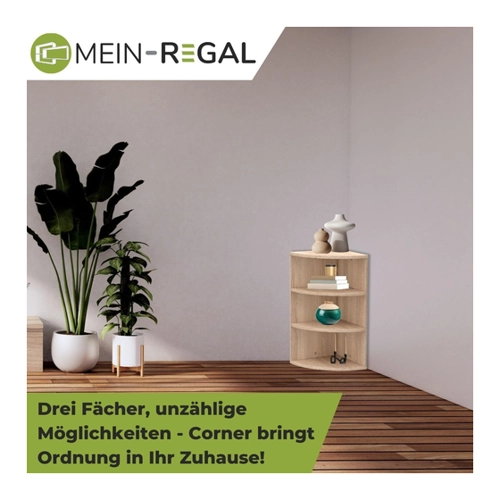 Bild von Coemo Eckregal Corner 120 – Platzsparendes Raumwunder