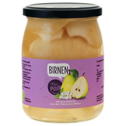 Bild von Birnen im Glas