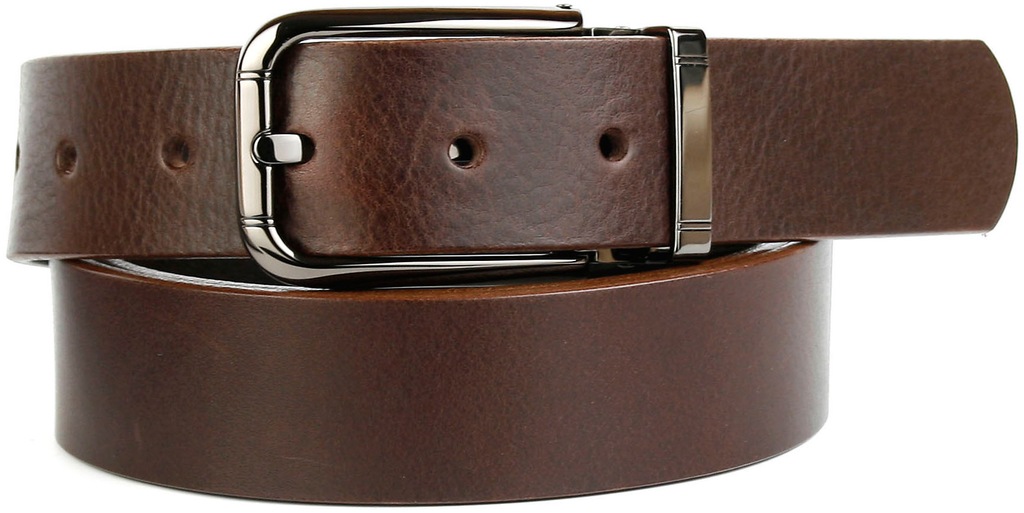 Bild von Anthoni Crown Ledergürtel, 3,5 cm breiter Casual-Vollledergürtel