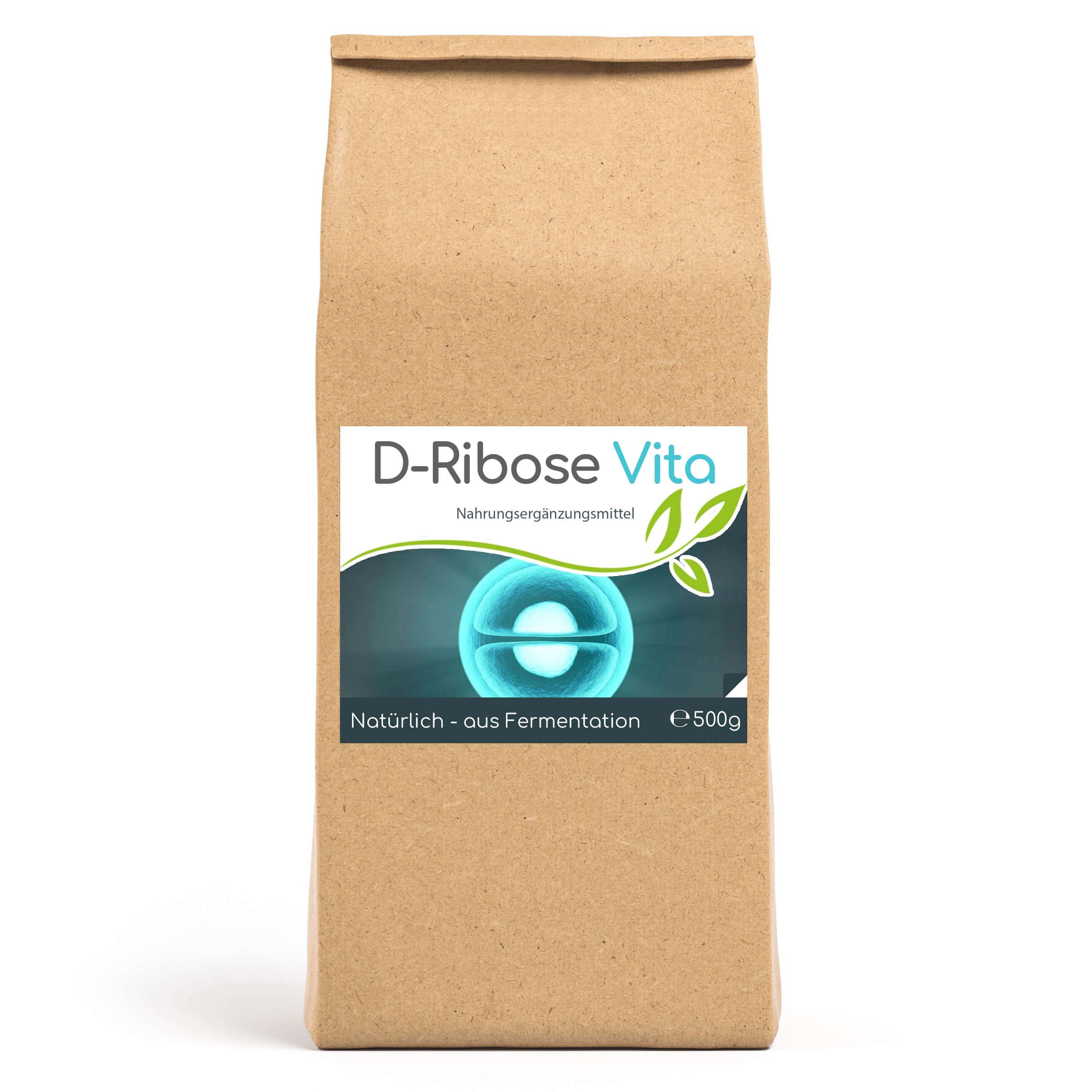 Bild von D-Ribose Vita Pulver 500g Vorratsbeutel