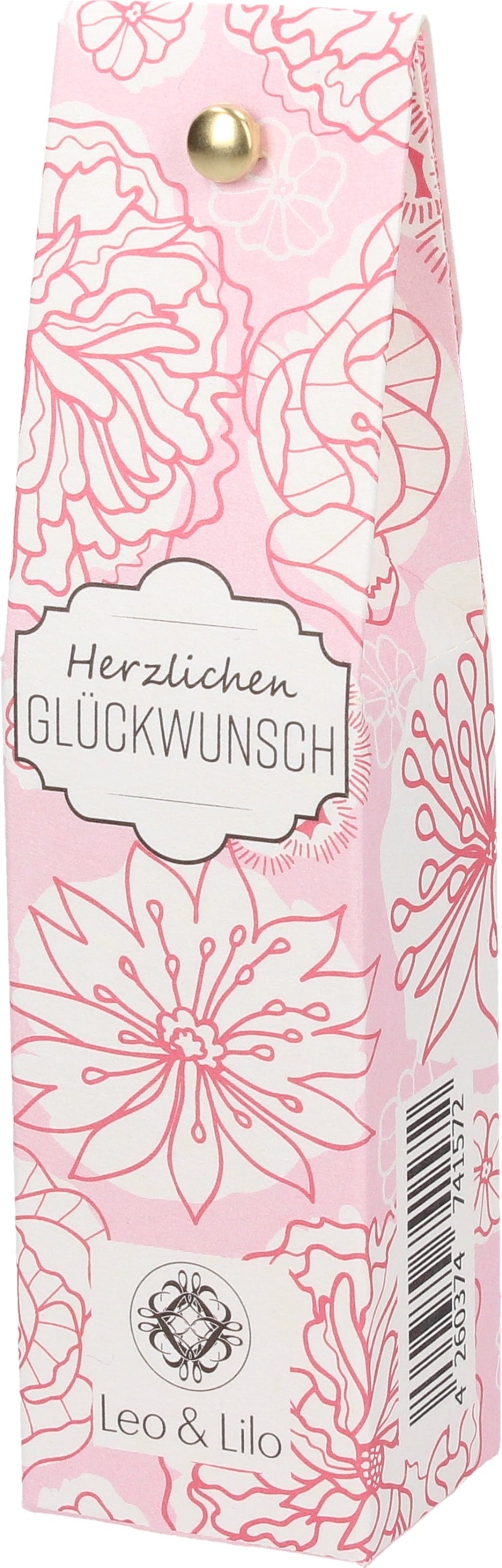 Bild von Leo & Lilo Jahreskollektion Kleiner Gruß - Herzlichen Glückwunsch (Pfingstrose)