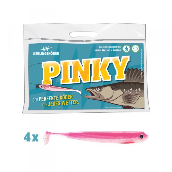 Bild von 4 Lieblingsköder Gummifische zum Zanderangeln mit Gummifisch 10 cm