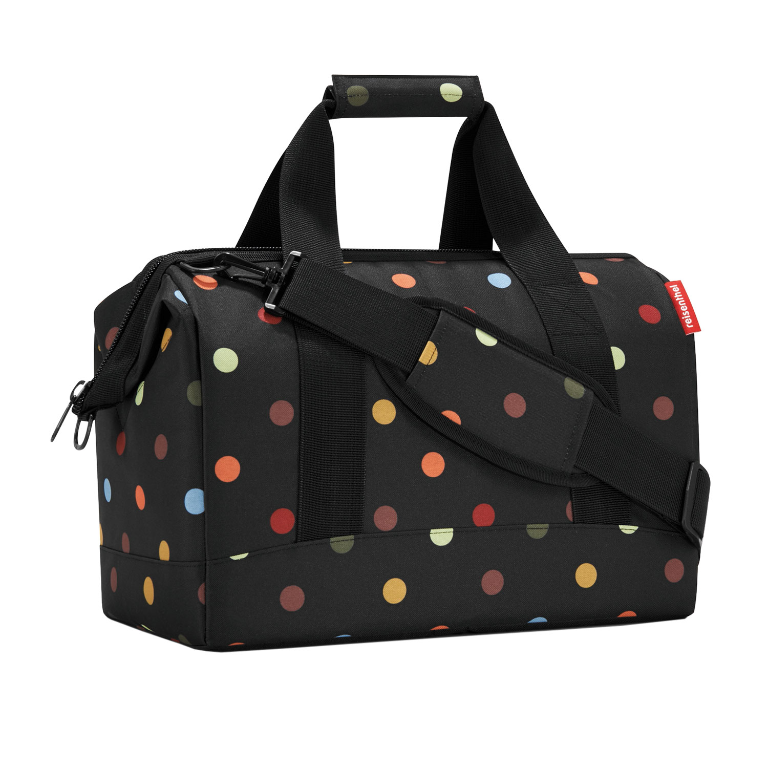 Bild von reisenthel allrounder M dots - Reisetasche Tasche Schultertasche Schwarz Punkte