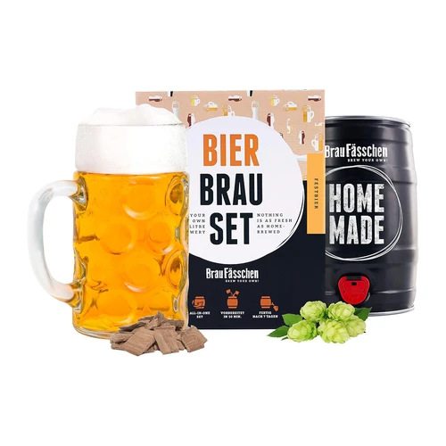 Bild von Braufässchen | Männergeschenk | Biergeschenkidee | Bierbrauset zum selber brauen | Festbier im 5 Liter Fass | In 7 Tagen gebraut | Tolles Geburtstagsgeschenk für Männer | von BrauFässchen