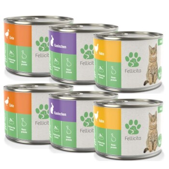 Bild von Fellicita Mixpaket Nr. 2 Monoprotein 6x 200g