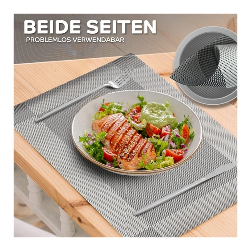 Bild von Sidorenko Edles Platzset aus Filz - 12er Set anthrazit