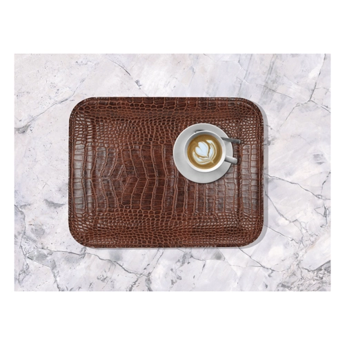 Bild von Elegantes Tablett aus Kunstleder – Signature Home Collection