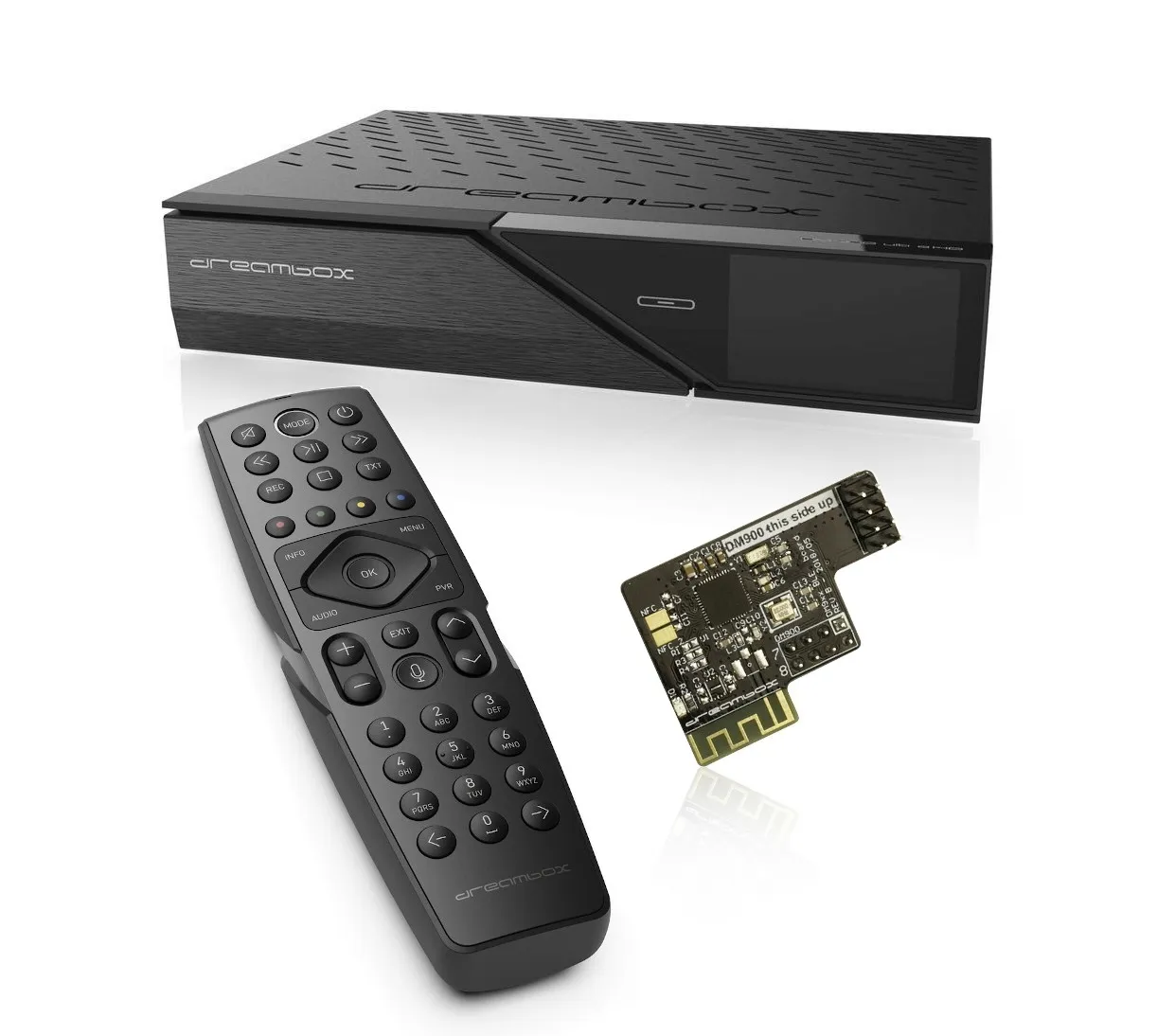 Bild von Dreambox DM900 BT UHD 4K 1x DVB-S2X MS Dual Tuner E2 Linux PVR Receiver