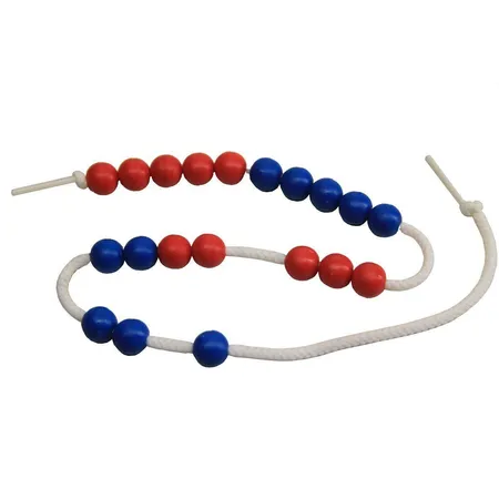 Bild von Wissner® aktiv lernen Lernspielzeug 20er Rechenkette rot/blau, RE-Plastic®