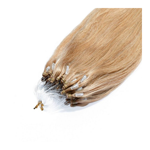 Bild von hair2heart Echthaar-Extension Premium Microring Extensions #9/31 Lichtblond Gold-Asch 60cm