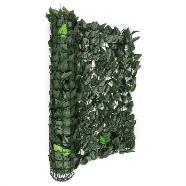 Bild von blumfeldt Balkonsichtschutz Fency Dark Leaf Sichtschutzzaun Windschutz 300x100 cm dunkelgrün Mix