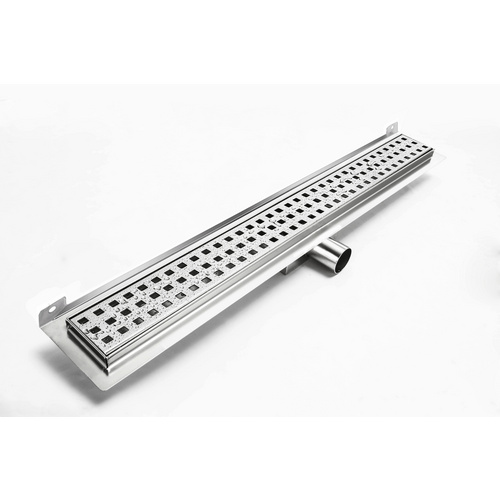 Bild von Hux Home Duschrinne »Modell G«, mit Randablauf - silberfarben
