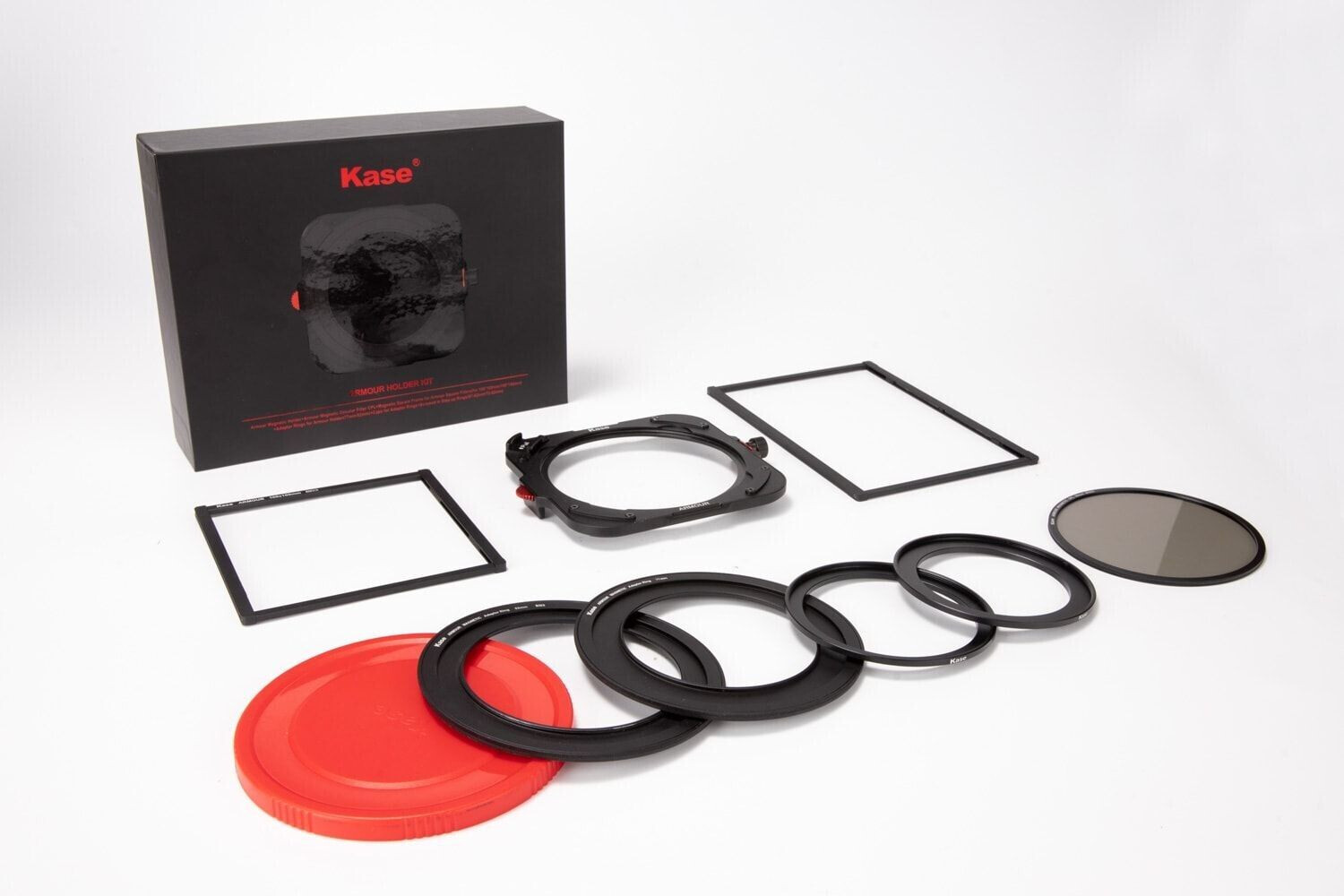Bild von Kase ARMOUR Filter Halter Set inkl. Polfilter und 2 Rahmen (95 mm), Objektivfilter